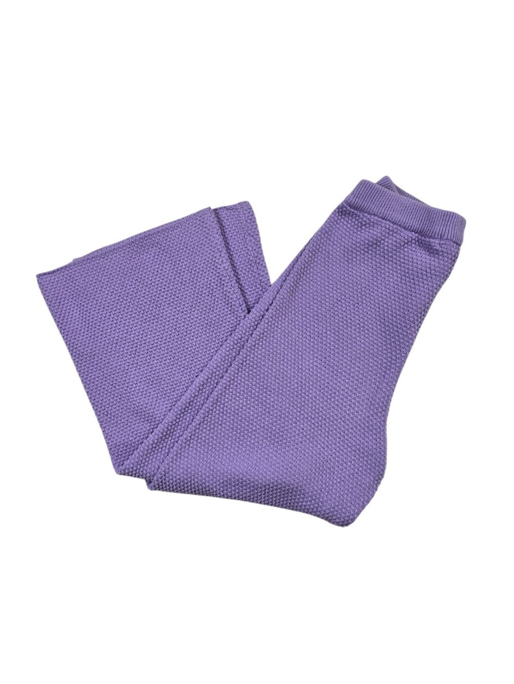 Free People Beach Hailee Sweater Two Piece Set Top Crop Wide Leg Pant Lilac XS - Picture 12 of 16
